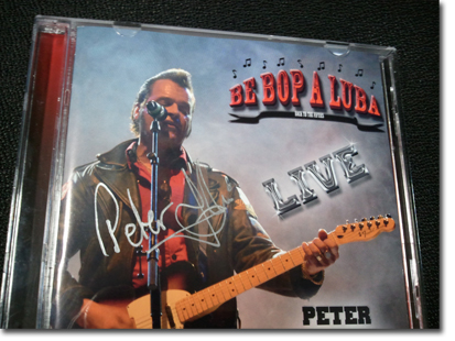 “Be Bop a Luba”のサイン入りジャケット